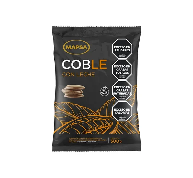 chocolate cobertura (coble) leche x 500grs - mapsa (plat)