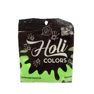 uv holi color (brilla uv) verde - bolsita 50gr (rr)