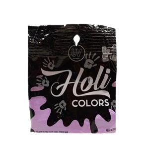 uv holi color (brilla uv) violeta - bolsita 50gr (rr)