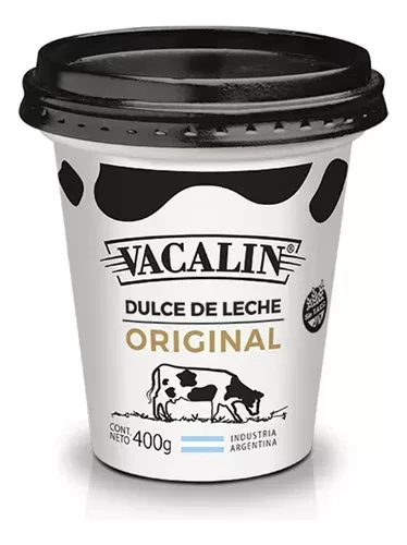 dulce de leche original pote x 400grs - vacalin (plat)