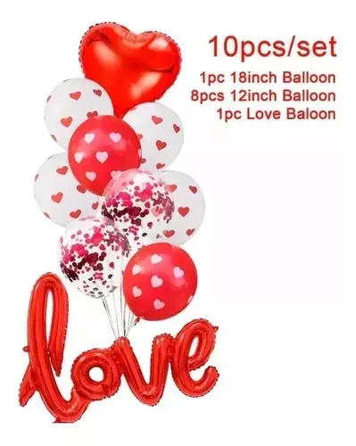 set globos x9/10 mylar y latex (qt) 