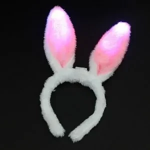 vincha orejas bunny peluche luminoso led (rr)