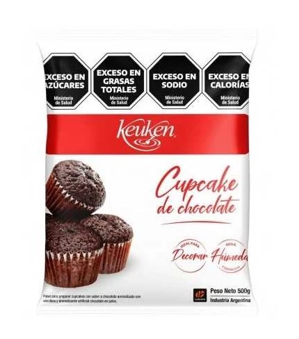 mix p/ cupcakes chocolate keuken pc01a x 500 grs caja x 12 (pser-def)