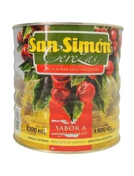 cerezas enteras san simon lata x 3.1 kg (pser-def)