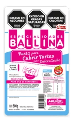 pasta ballina "h" formula inteligente x500gs (calb)