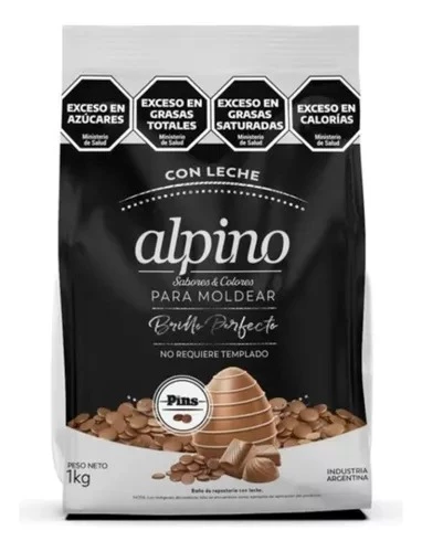 chocolate alpino lodiser pins sabor leche xkg. bamp02a (calb) 