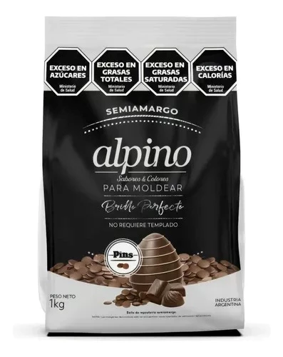 chocolate alpino lodiser pins sabor semiamargo xkg. bamp01a (calb) 