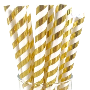 maxi sorbetes de polipapel dorados x 12 unidades (rr)