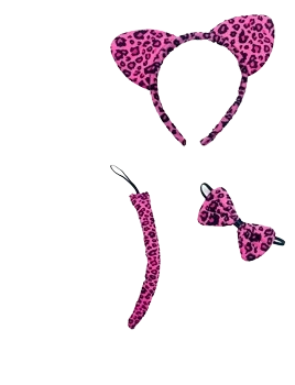 nuevo set 3pcs leopardo rosa x 12u - ilc54 (lowcost)