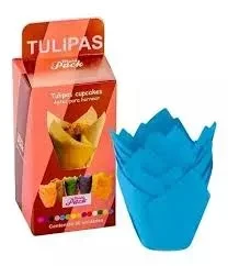 caja cupcake tulipa n°16 x50u (moldpack)