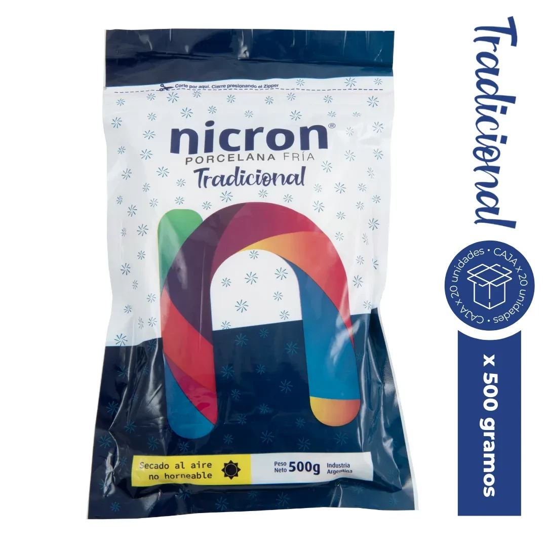 porcelana fria nicron x 500 grs (plat)