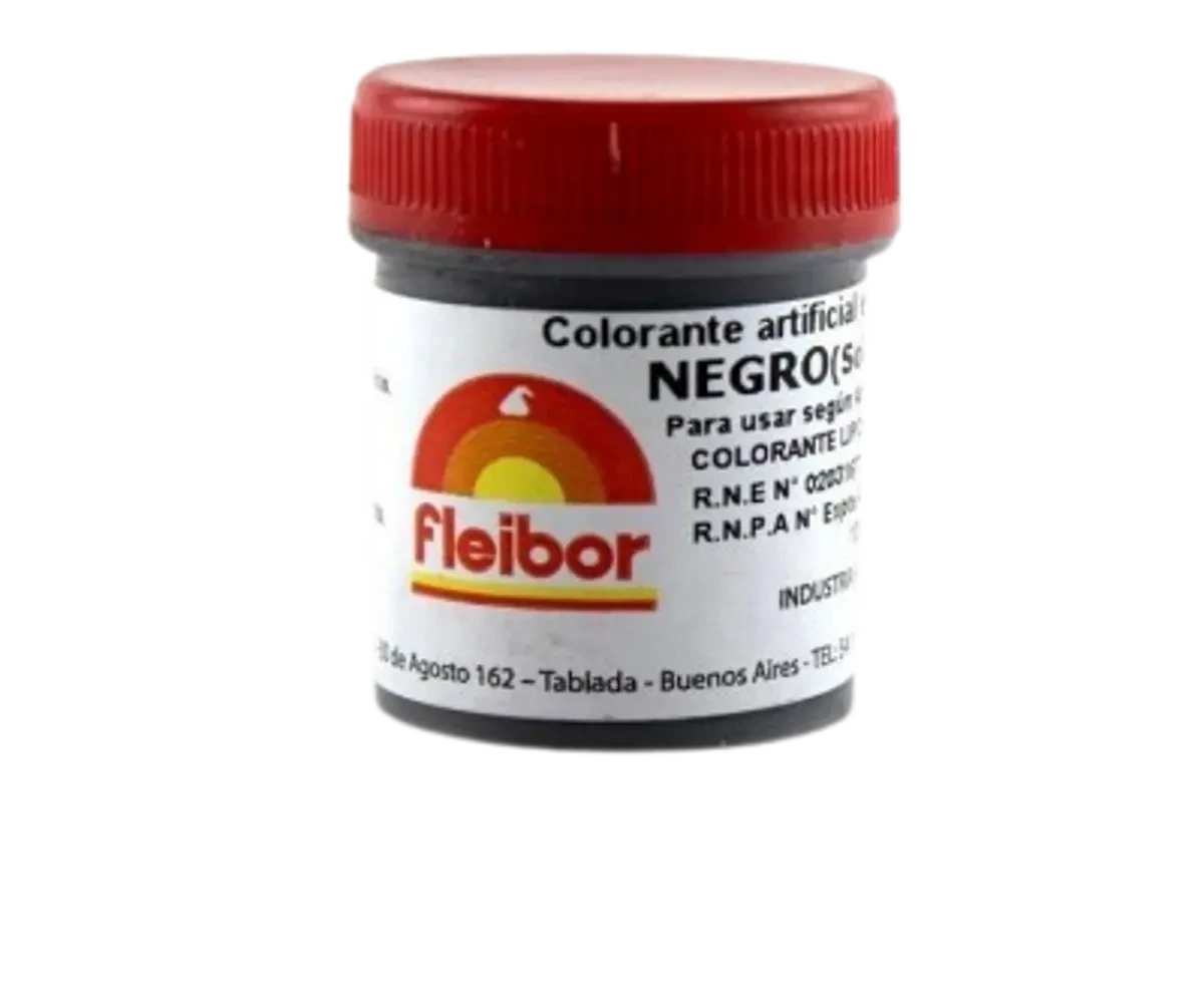 colorante en polvo liposoluble fleibor negro x4 (calb)