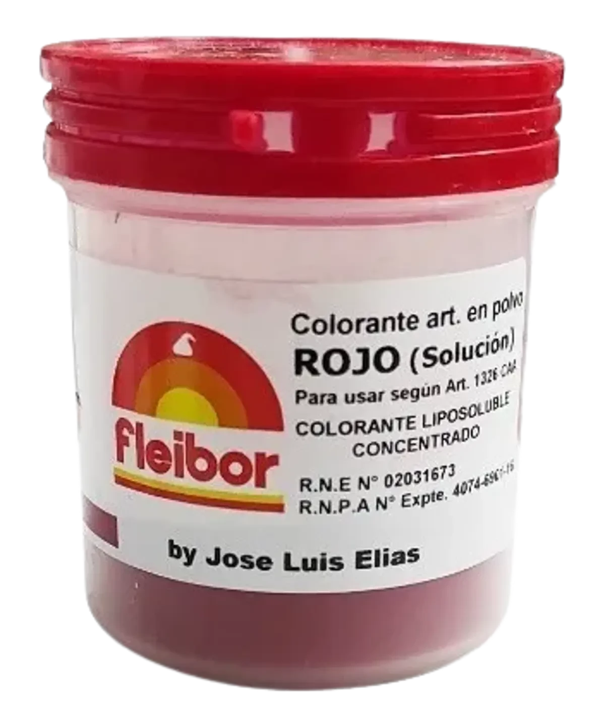 colorante en polvo liposoluble fleibor rojo x4 (calb)