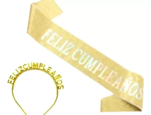 set tiara 1d + banda feliz cumple (qt-cho) (pk-def)