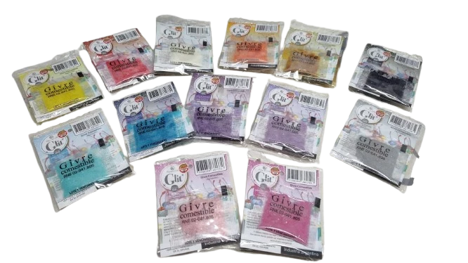 glit brillantina comestible x1u (pastelar)