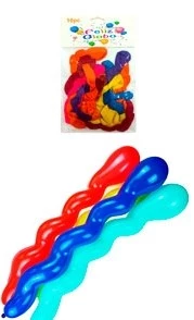 globo de latex tirabuzon multicolor pack x12 blister x 10u c/u - yw10042 (low-def)