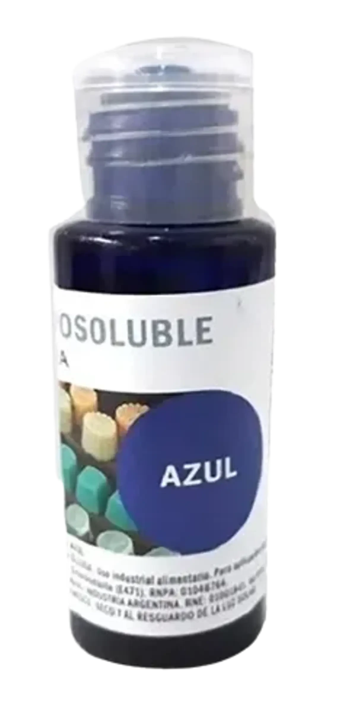 colorante liposoluble para chocolate azul x2 dessert (calb)