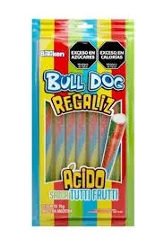 gomita regaliz buldog 75grs x1u (ldv-b-gom) tutti-frutti acida