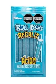 gomita regaliz buldog 75grs x1u (ldv-b-gom) franbuesa acida