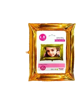 globo metalizado marco para selfie 98 x 82 cm dorado pack x1u - ylx-653 (lowcost) (pk-def)