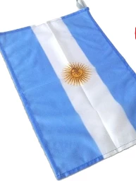 bandera chica argentina tela 70 x 1.40 cm en bolsa (rt)