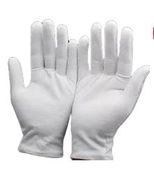 guantes lisos blancos x2 (rt)