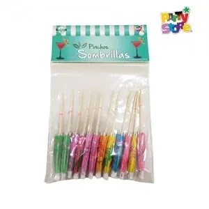 pinches cocktail sombrillas x 12 unidades (ps-pst)