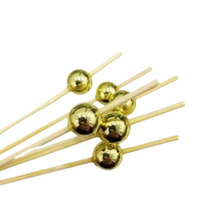 pinche perla dorada 12cm - bolsa x 50 un. (ps-pst)