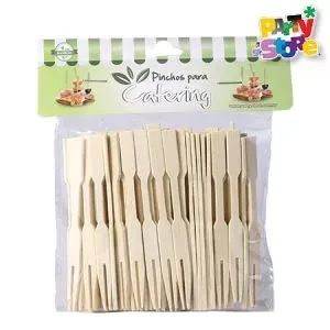pinchos para catering *9cm* dobles - bolsa x 100 un. (ps-pst)