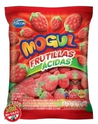 gomas mogul frutilla acidas x500g. (gmax-def)