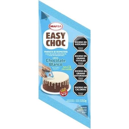 chocolate easy choc sachet blanco 150grs