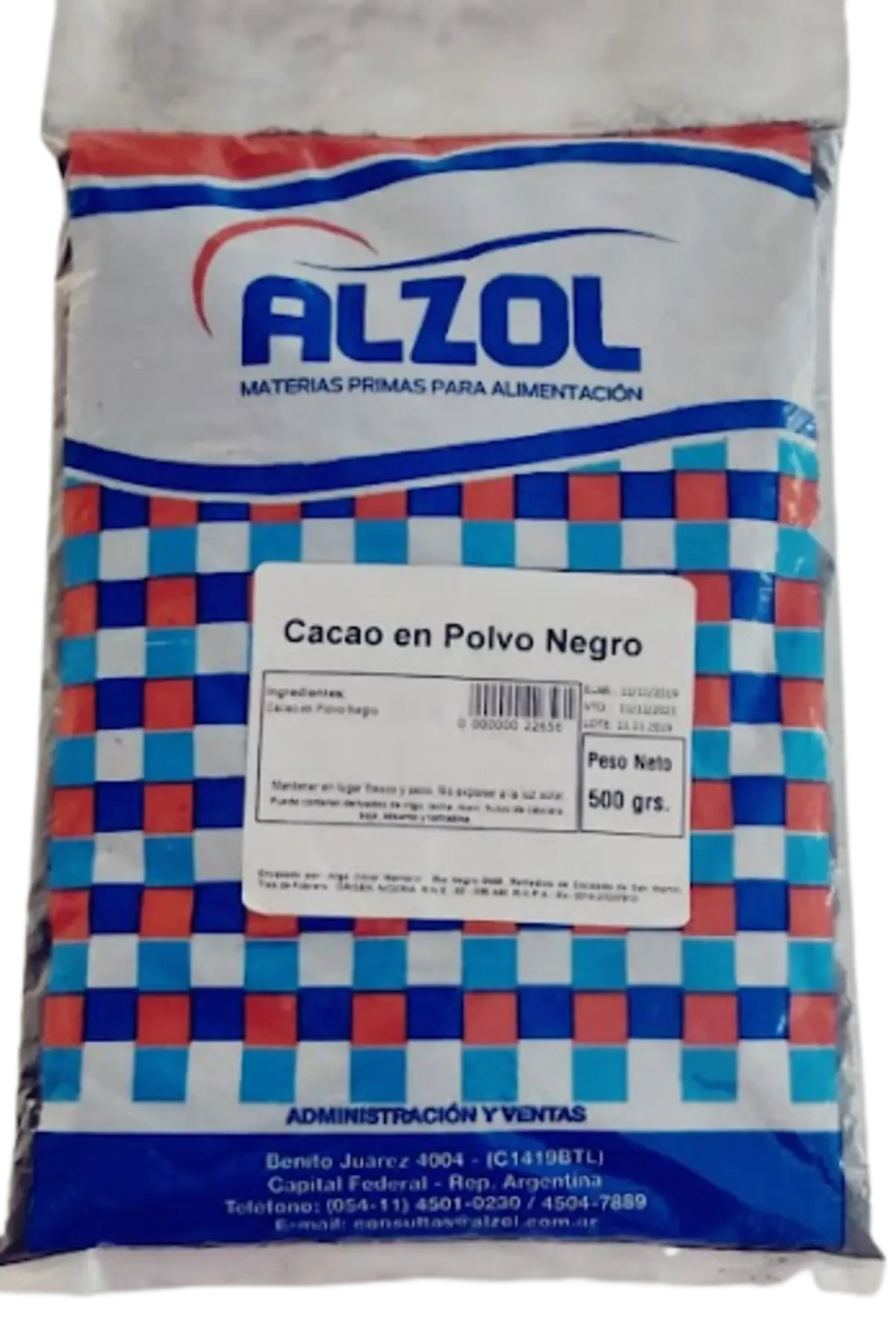 cacao negro alzol x500gr (calb)