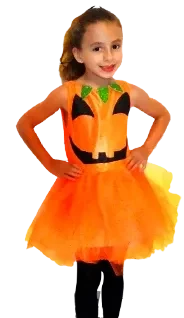 disfraz calabaza nena especial con tull inf (crost-disfraz-infantil-halloween) t1