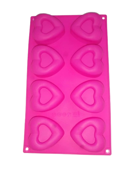 placa silicona bombon corazon x 8 (kapps)