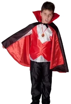 disfraz dracula especial con colgante deluxe oferta!! inf (crost-disfraz-infantil-halloween) t1