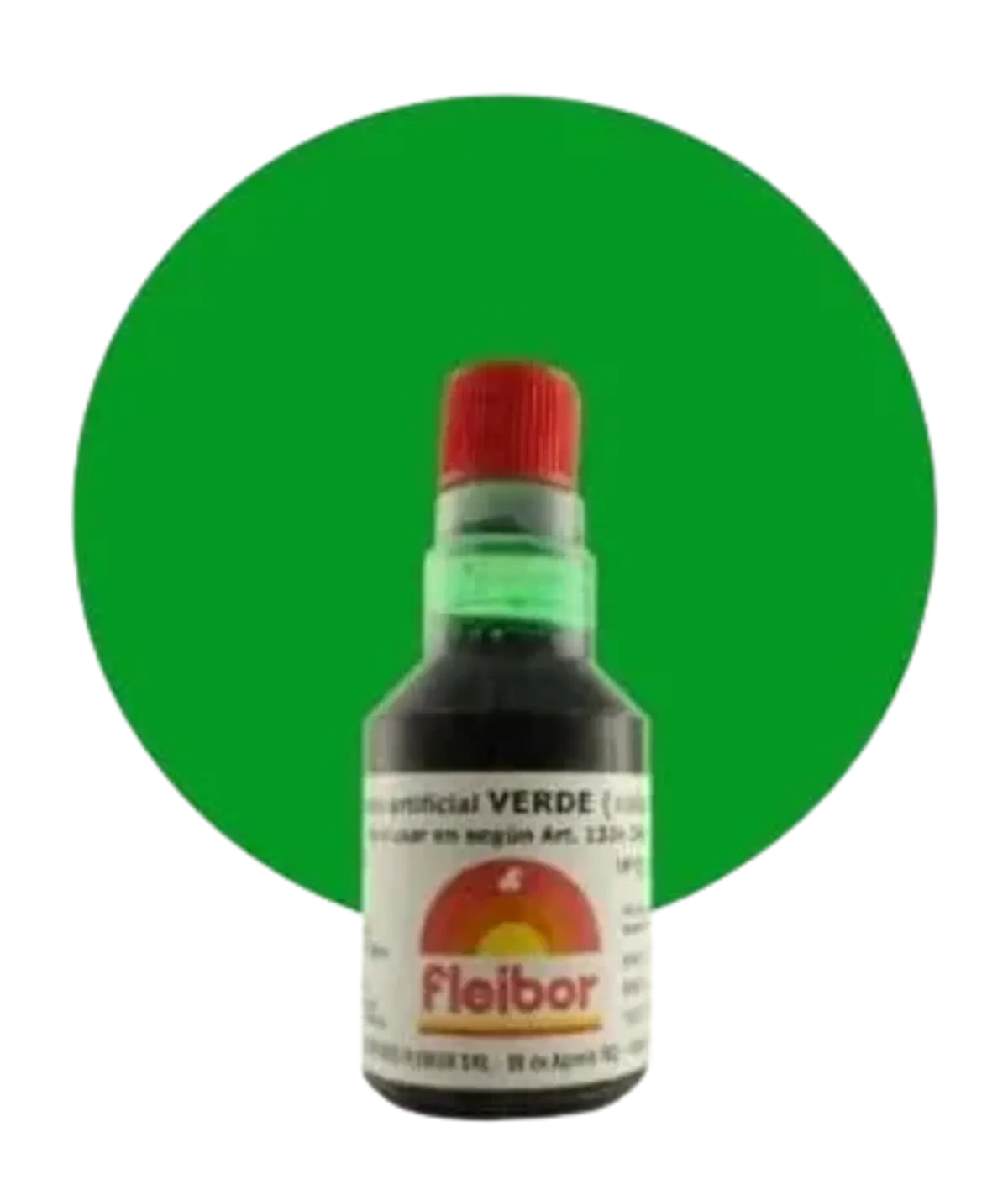 colorante liquido fleibor verde x4 (calb)