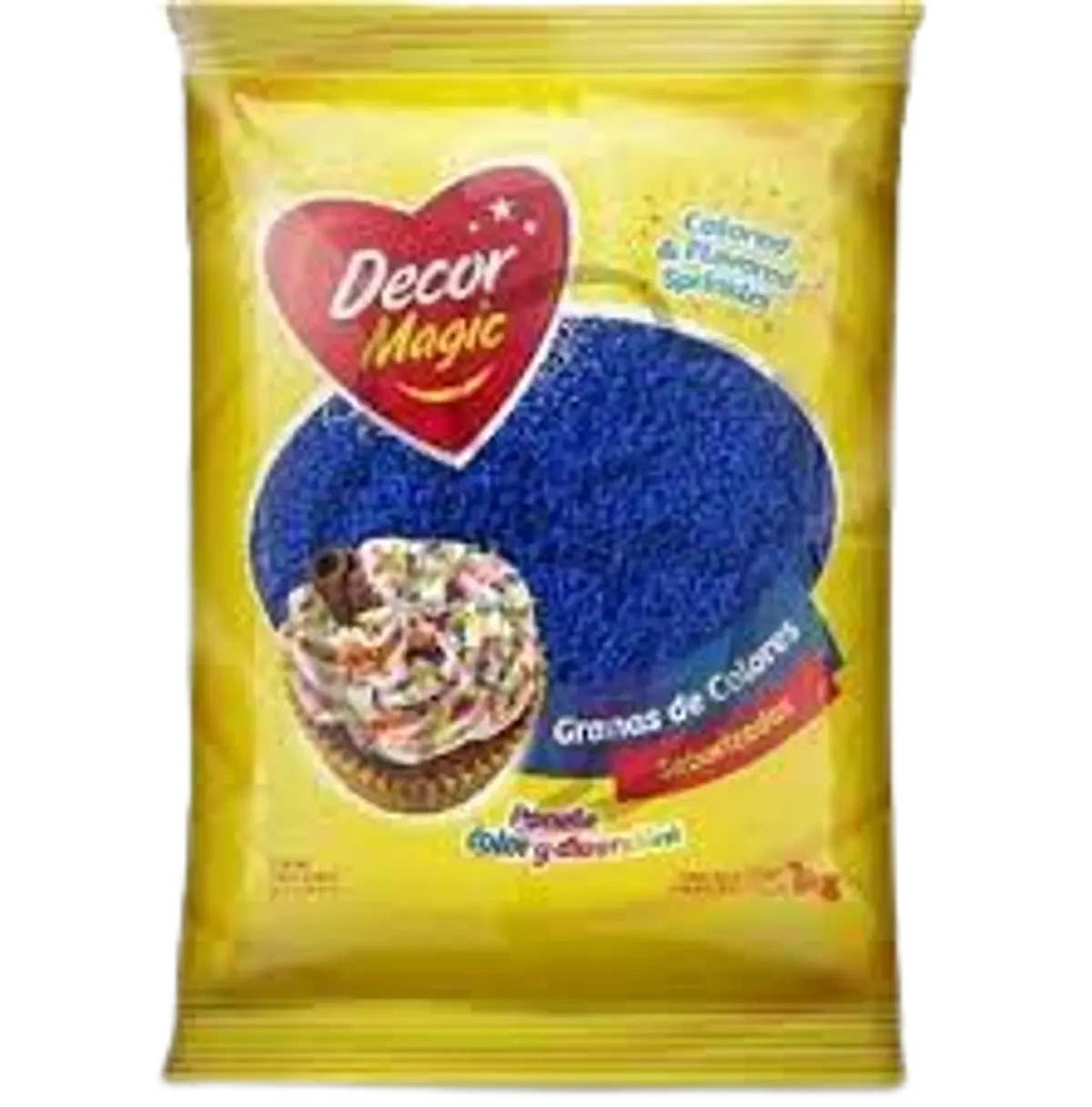 grana azul x 1kg - decormagic (plat)