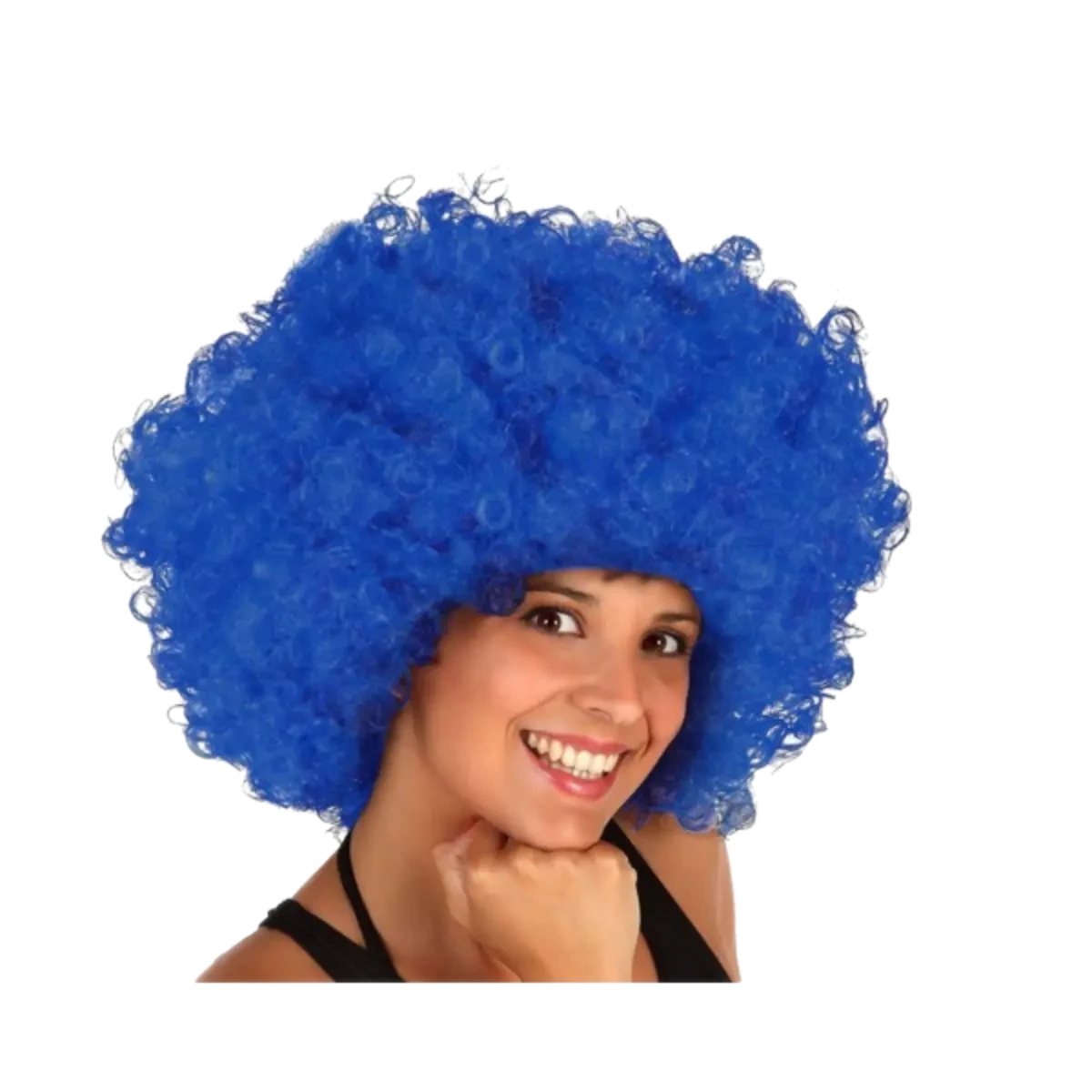 peluca super afro azul (rr)