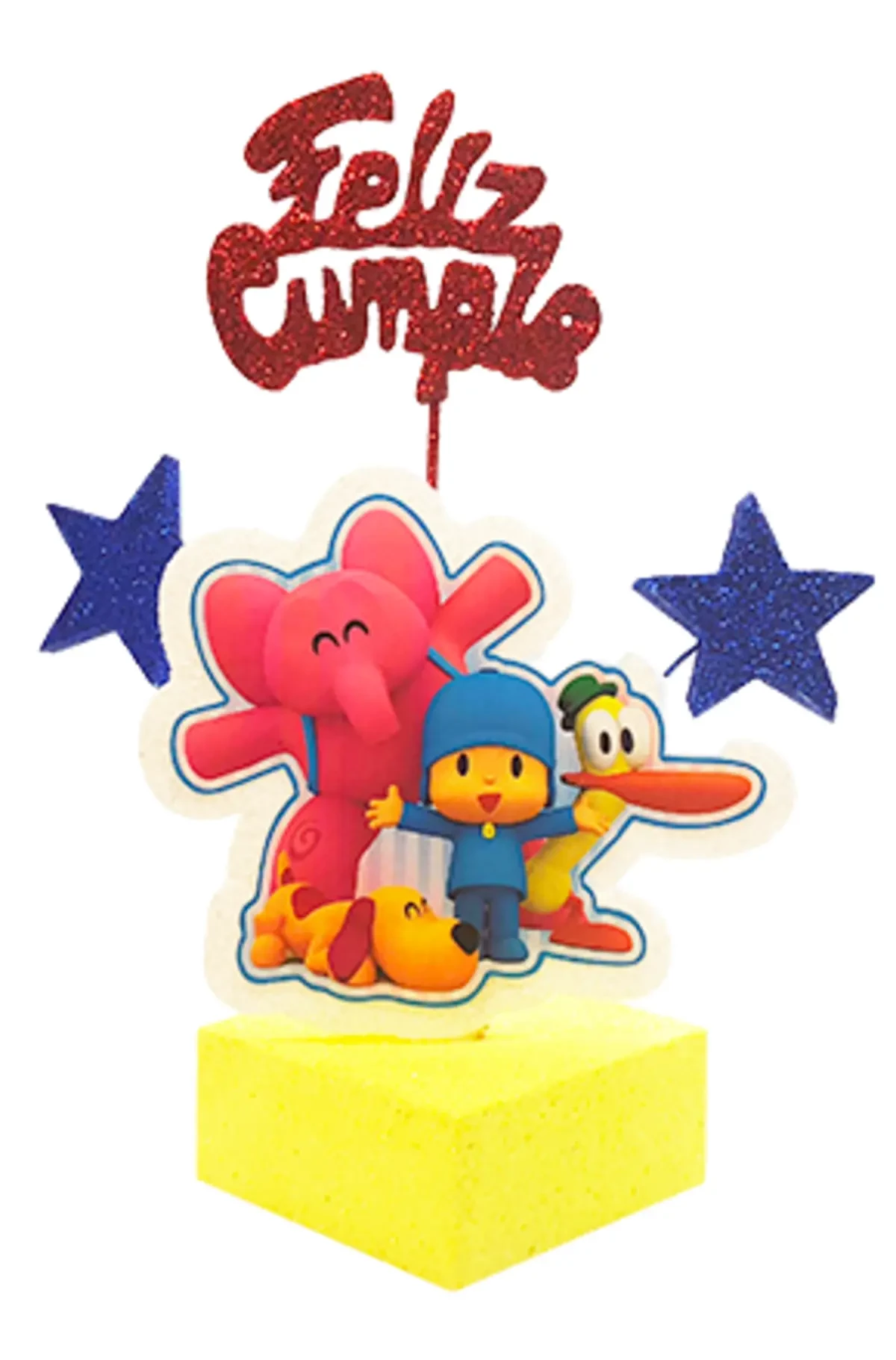 adorno torta cubito economico (mrg) pocoyo