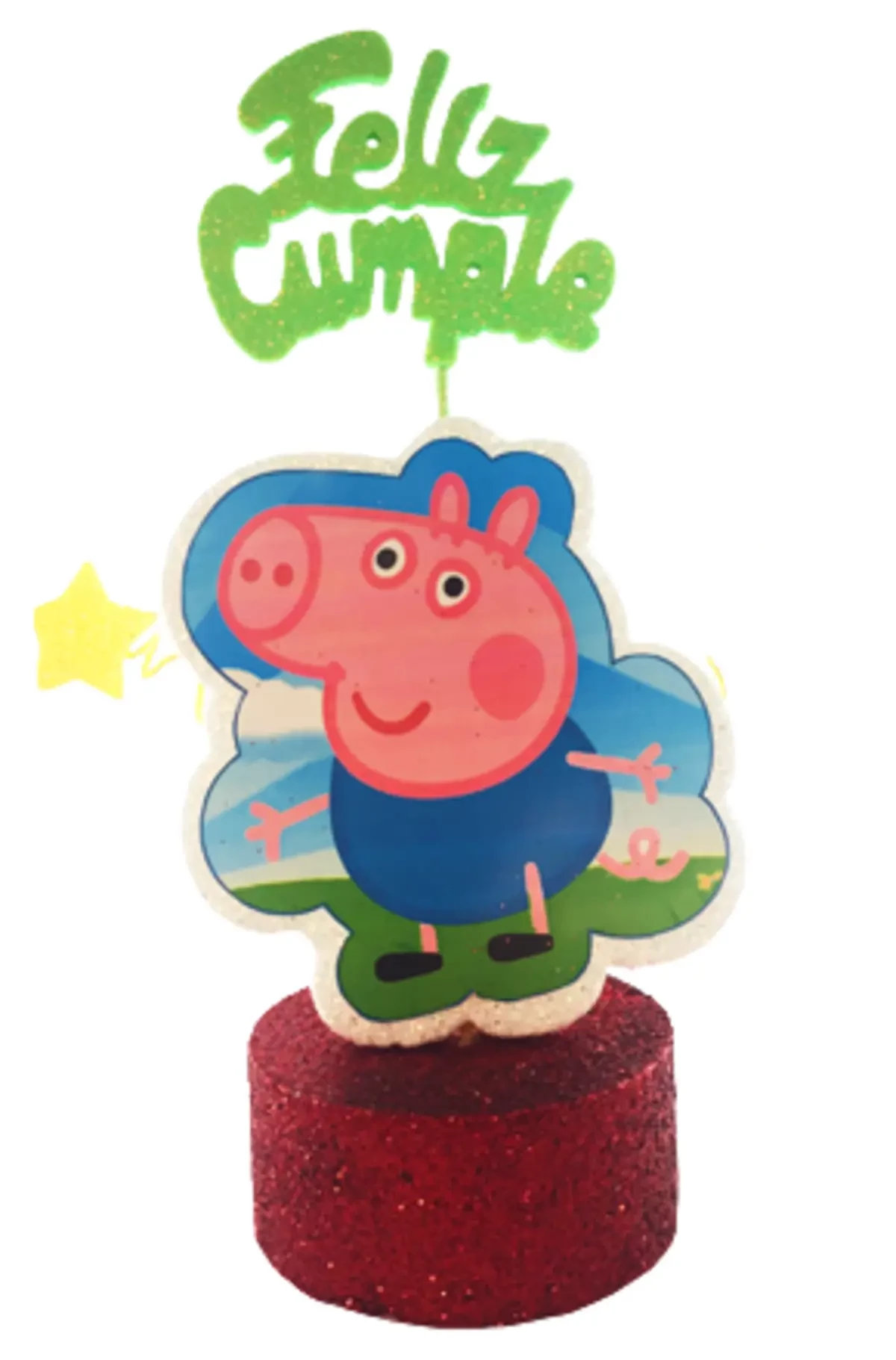 adorno torta cubito economico (mrg) george pig