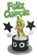 adorno torta tambores figura con feliz cumple grande (mrg) hulk