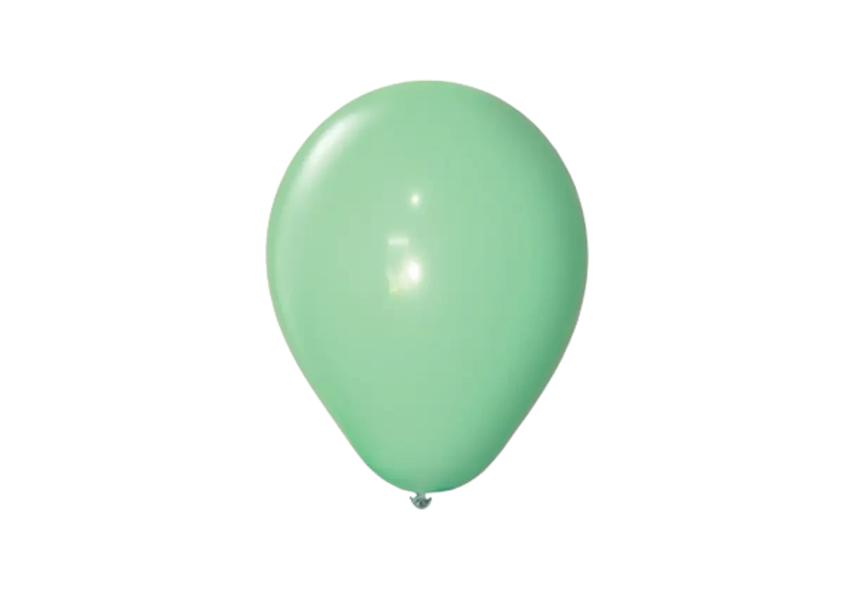 globo latex 9" pastel x25 partytime (dilax) verde agua