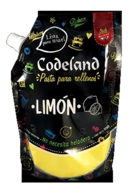 relleno codeland sabor limon x 500 grs (plat)