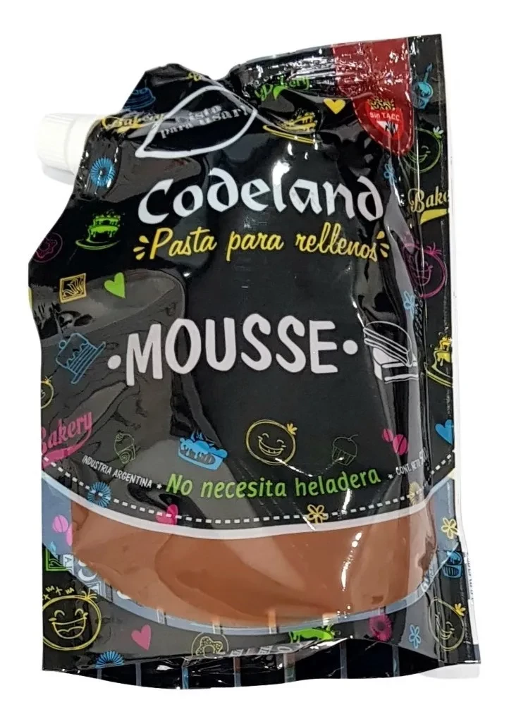 relleno codeland sabor mousse x 500 grs (plat)