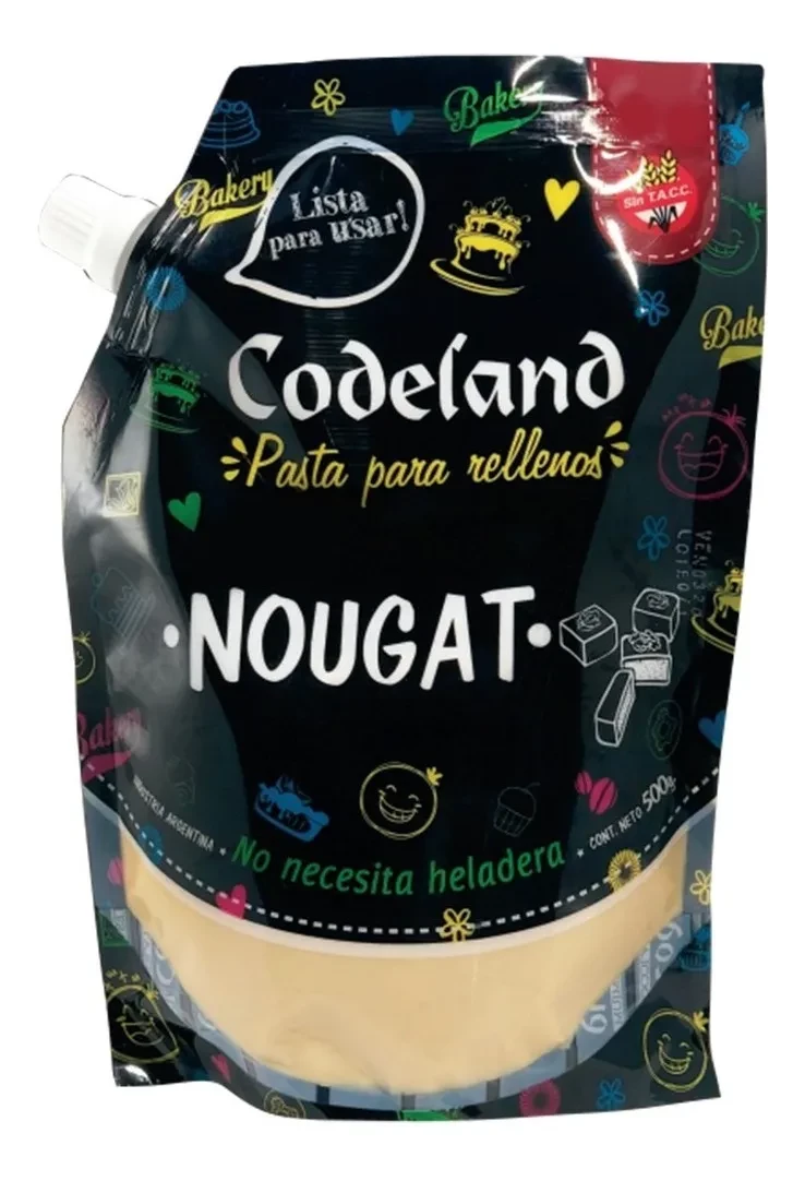 relleno codeland sabor nougat x 500 grs (plat)