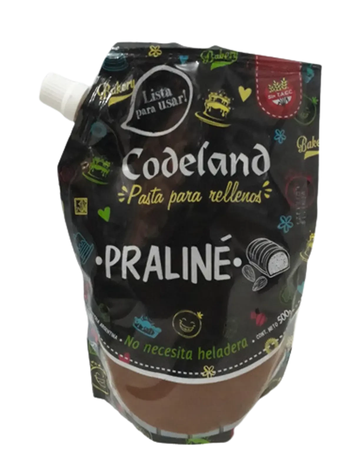 relleno codeland sabor praline x 500 grs (plat)