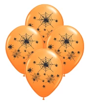 globo deco 12" x50u (globo-deco) halloween tela arana