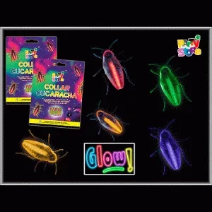 collar cucaracha party glow (rr)