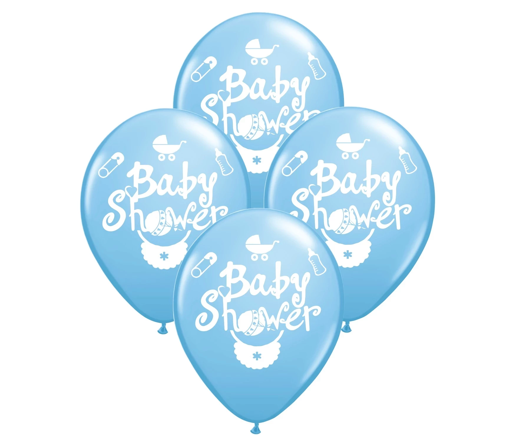 globo deco 12" x50u (globo-deco) baby shower celeste