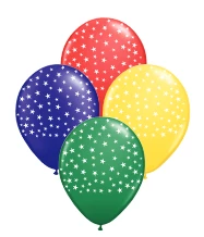 globo deco 12" x50u (globo-deco) estrellas multicolor